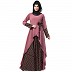 Wholesale abayas/burqas - Polka dotted asymmetrical design